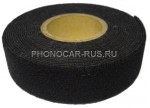 111207 IZT254 velour, черная; 25ммх4м,тканевая, толщина 1,5 мм, полиамид велюр, акрилатный клей