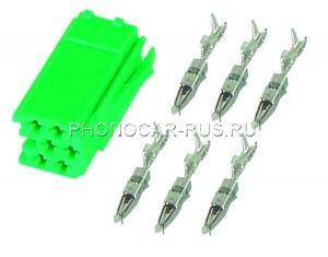 Комплект Mini-ISO коннектора (зеленый)