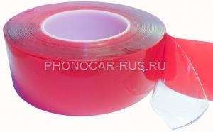 AFT5010/A10T   Скотч двухсторонний прозрачный, 51ммх10м, толщина 1мм,