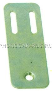 AQM 40A (413) (AU 40A), Металлические кронштейн для концевого выключателя. Отверстие с резьбой и регулировочные прорези. Пластина прямая. 